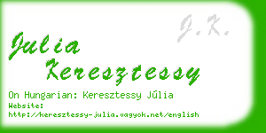 julia keresztessy business card